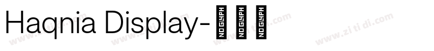 Haqnia Display字体转换